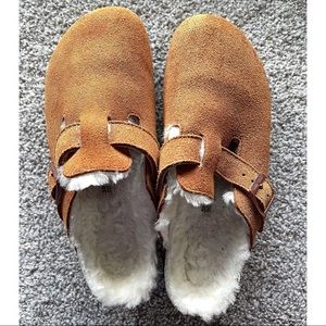 “Boston Shearling” Fur Lined Birkenstock Clogs